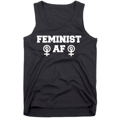 Feminist AF Women's Rights Fist Logo Tank Top