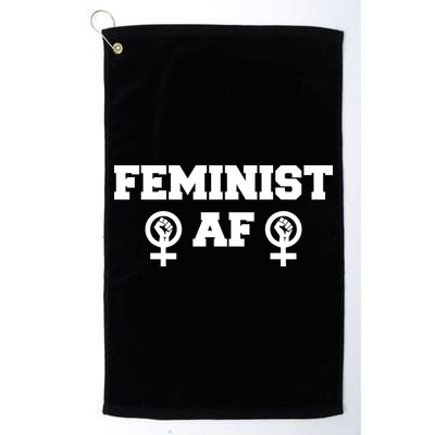 Feminist AF Women's Rights Fist Logo Golf Towel