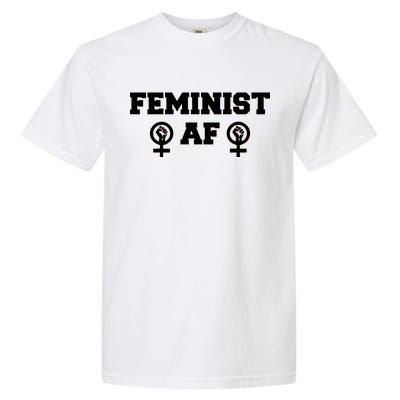 Feminist AF Women's Rights Fist Logo Garment-Dyed Heavyweight T-Shirt