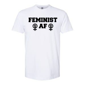 Feminist AF Women's Rights Fist Logo Softstyle CVC T-Shirt