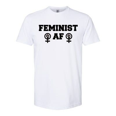 Feminist AF Women's Rights Fist Logo Softstyle® CVC T-Shirt