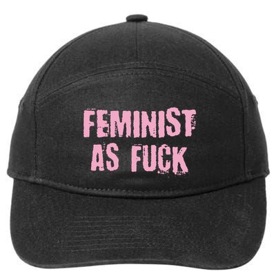 Feminist AS Fuck AF 7-Panel Snapback Hat