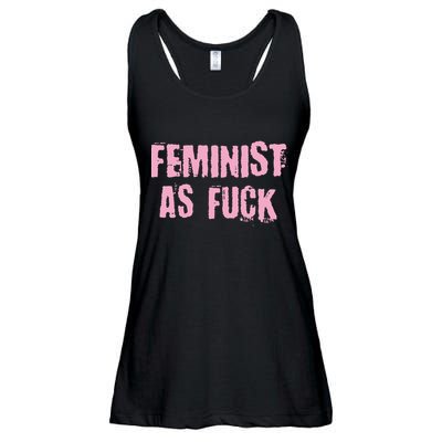 Feminist AS Fuck AF Ladies Essential Flowy Tank