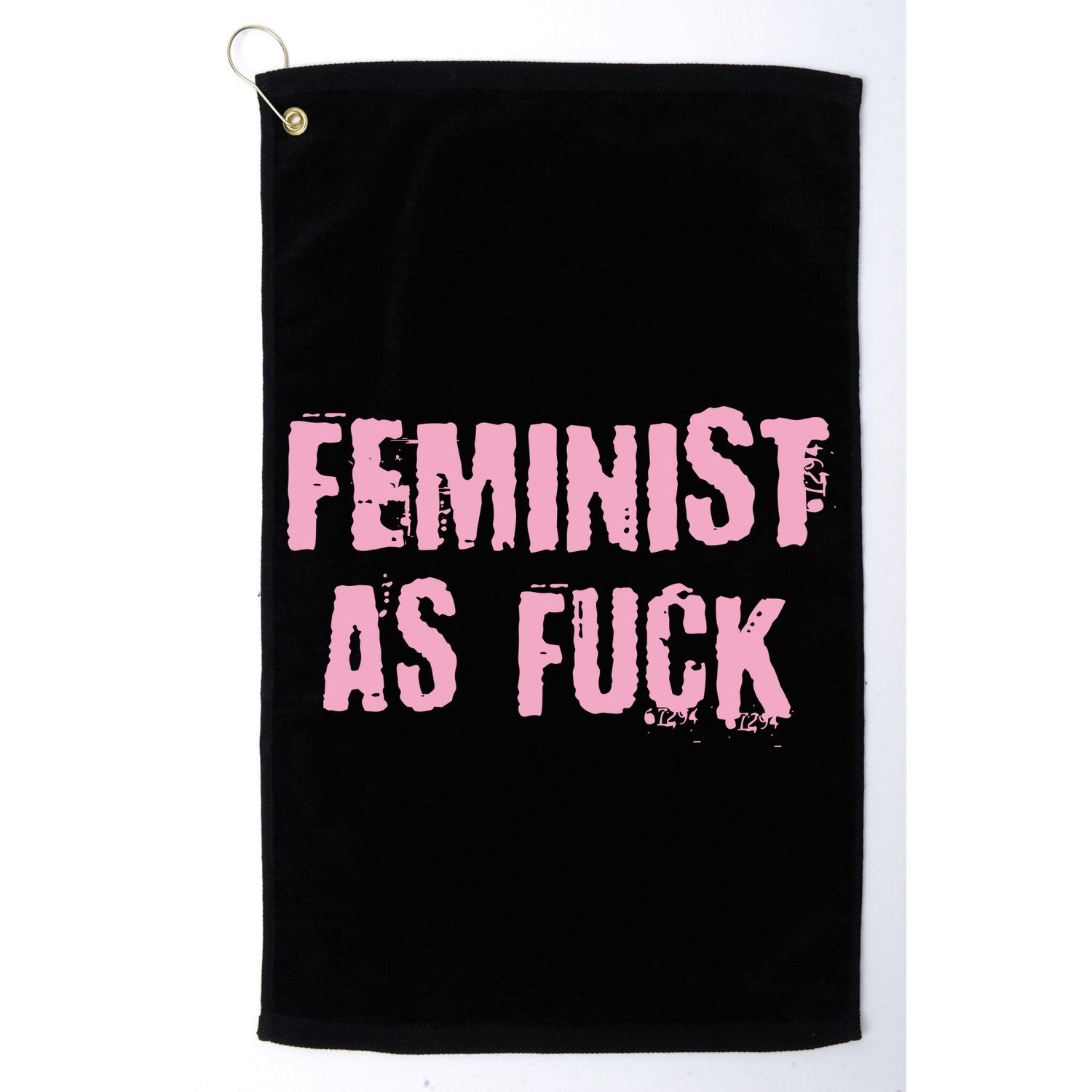 Feminist AS Fuck AF Golf Towel