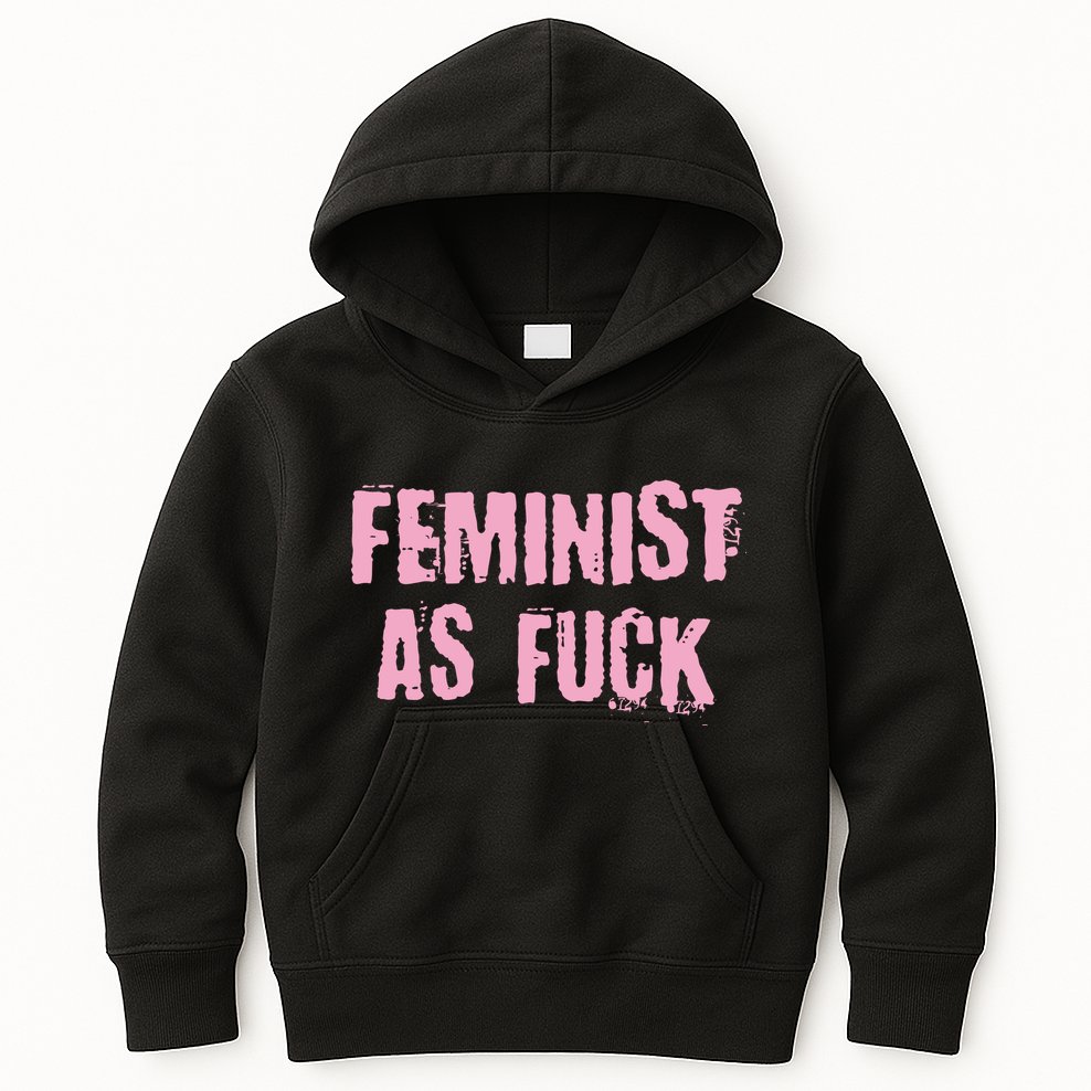 Feminist AS Fuck AF Kids Hoodie