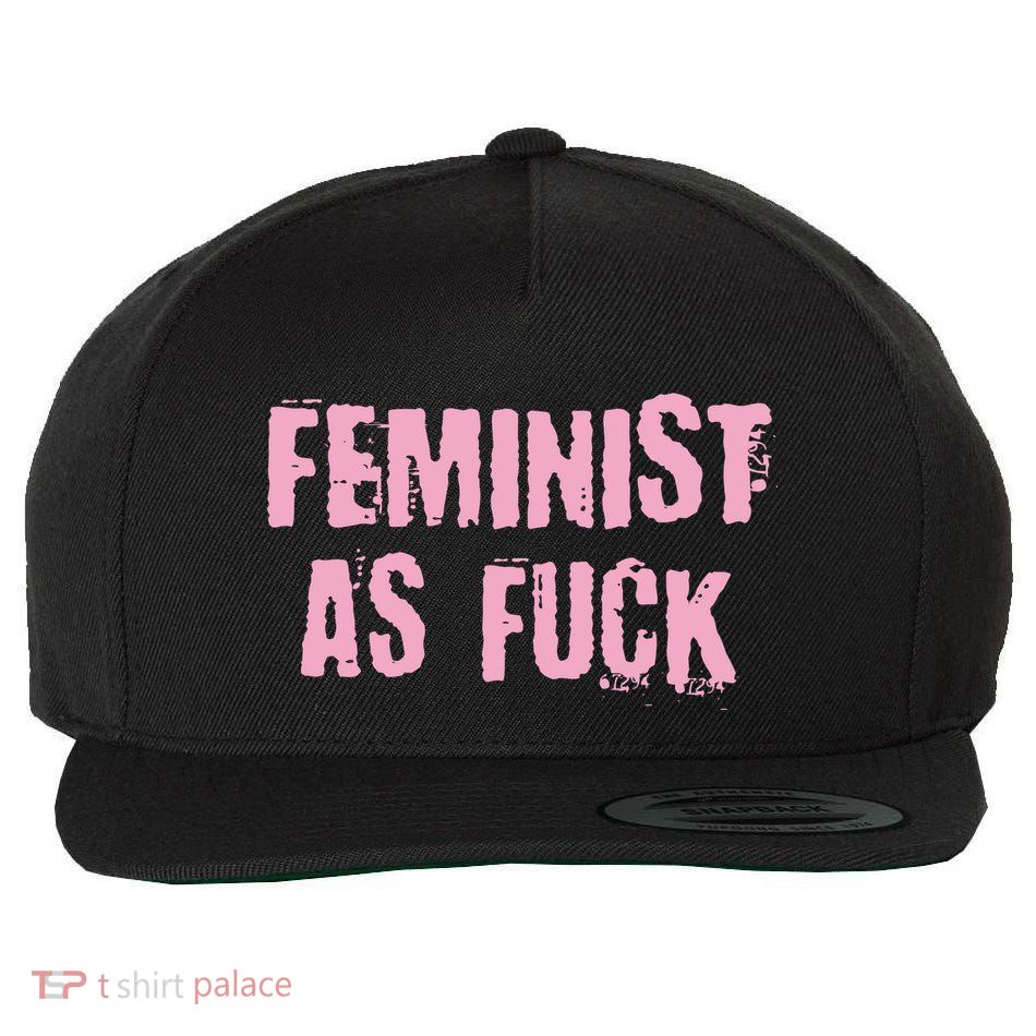 Feminist AS Fuck AF Wool Snapback Cap