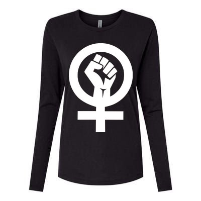 Feminist Womens Rights Feminism Symbol Womens Cotton Relaxed Long Sleeve T-Shirt