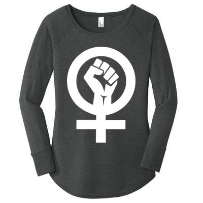 Feminist Womens Rights Feminism Symbol Women's Perfect Tri Tunic Long Sleeve Shirt