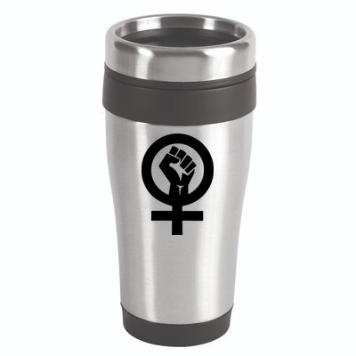 Feminist Womens Rights Feminism Symbol 16oz Travel Tumbler