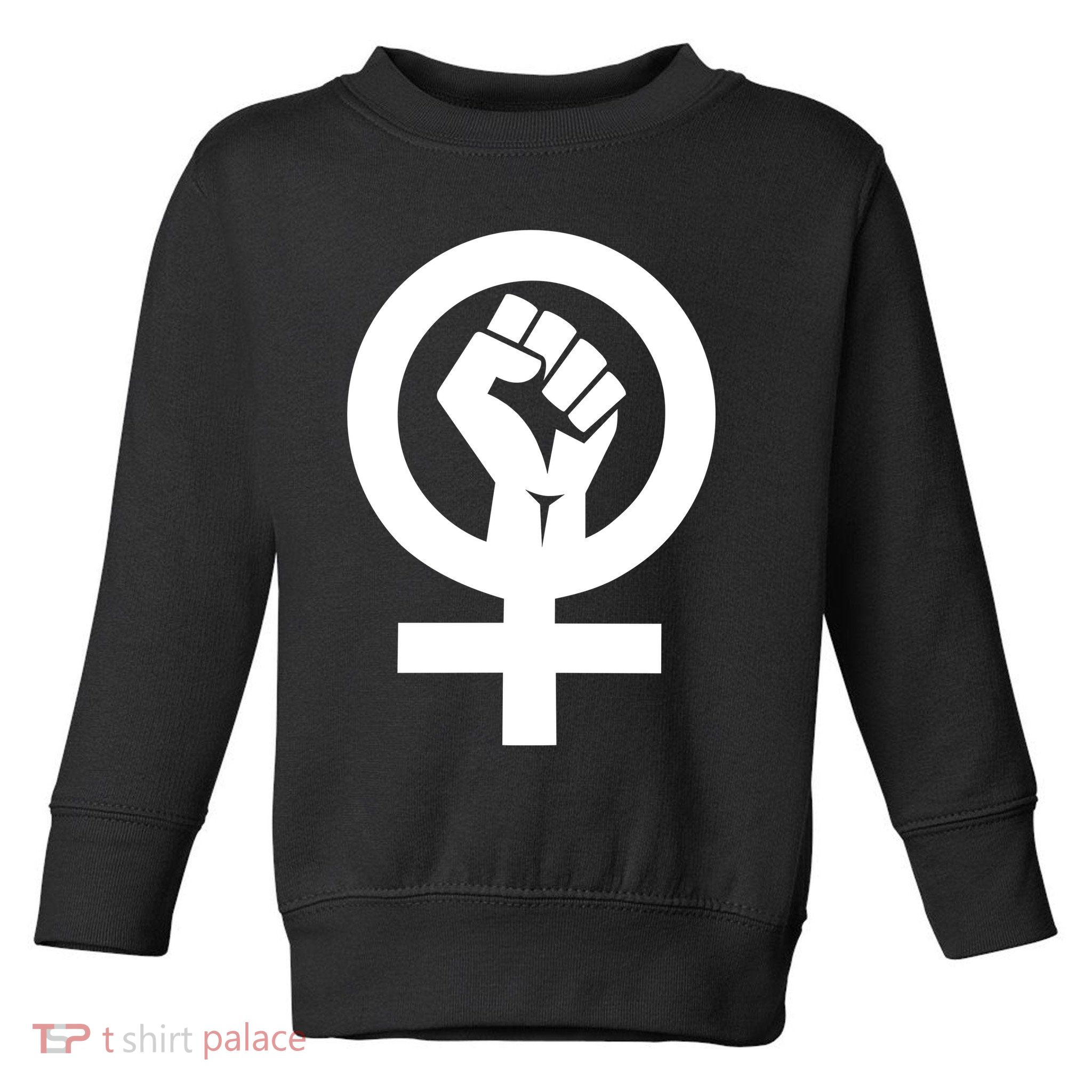 Feminist Womens Rights Feminism Symbol Toddler Sweatshirt