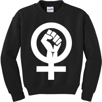 Feminist Womens Rights Feminism Symbol Kids Sweatshirt