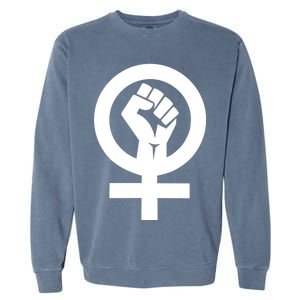 Feminist Womens Rights Feminism Symbol Garment-Dyed Sweatshirt