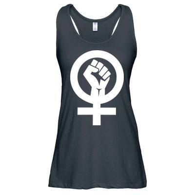 Feminist Womens Rights Feminism Symbol Ladies Essential Flowy Tank