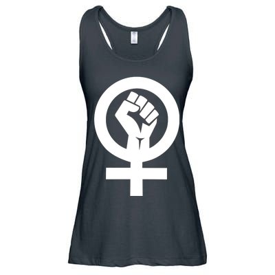 Feminist Womens Rights Feminism Symbol Ladies Essential Flowy Tank