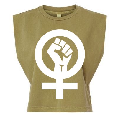 Feminist Womens Rights Feminism Symbol Garment-Dyed Women's Muscle Tee