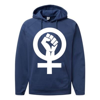 Feminist Womens Rights Feminism Symbol Performance Fleece Hoodie