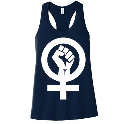 Feminist Womens Rights Feminism Symbol Women's Racerback Tank