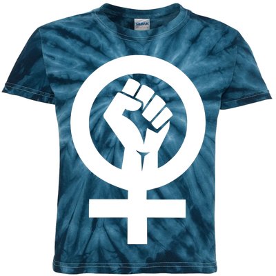 Feminist Womens Rights Feminism Symbol Kids Tie-Dye T-Shirt