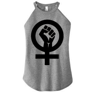 Feminist Womens Rights Feminism Symbol Women's Perfect Tri Rocker Tank