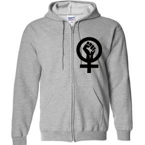 Feminist Womens Rights Feminism Symbol Full Zip Hoodie