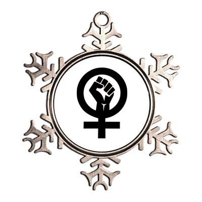 Feminist Womens Rights Feminism Symbol Metallic Star Ornament