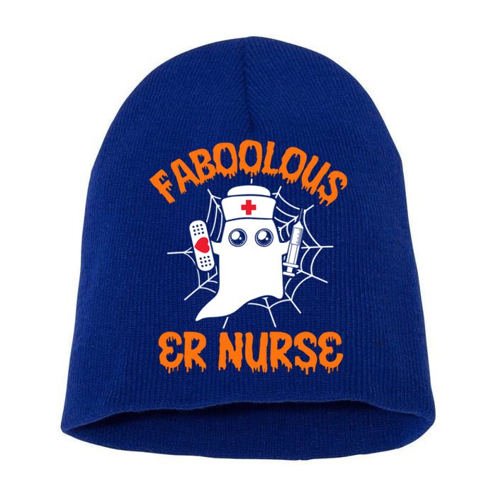 Faboolous Er Nurse Halloween Emergency Room Cool Gift Short Acrylic Beanie