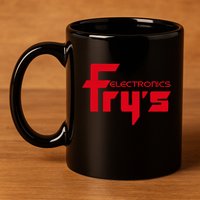 FryS Electronics Nostalgic 11oz C Handle Ceramic Mug