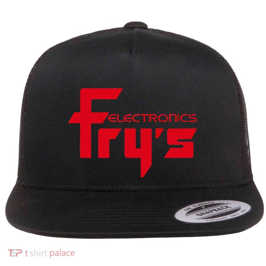 FryS Electronics Nostalgic Flat Bill Trucker Hat