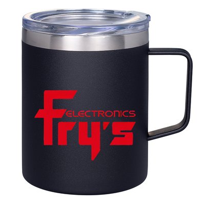 FryS Electronics Nostalgic 12oz Stainless Steel Coffee Mug
