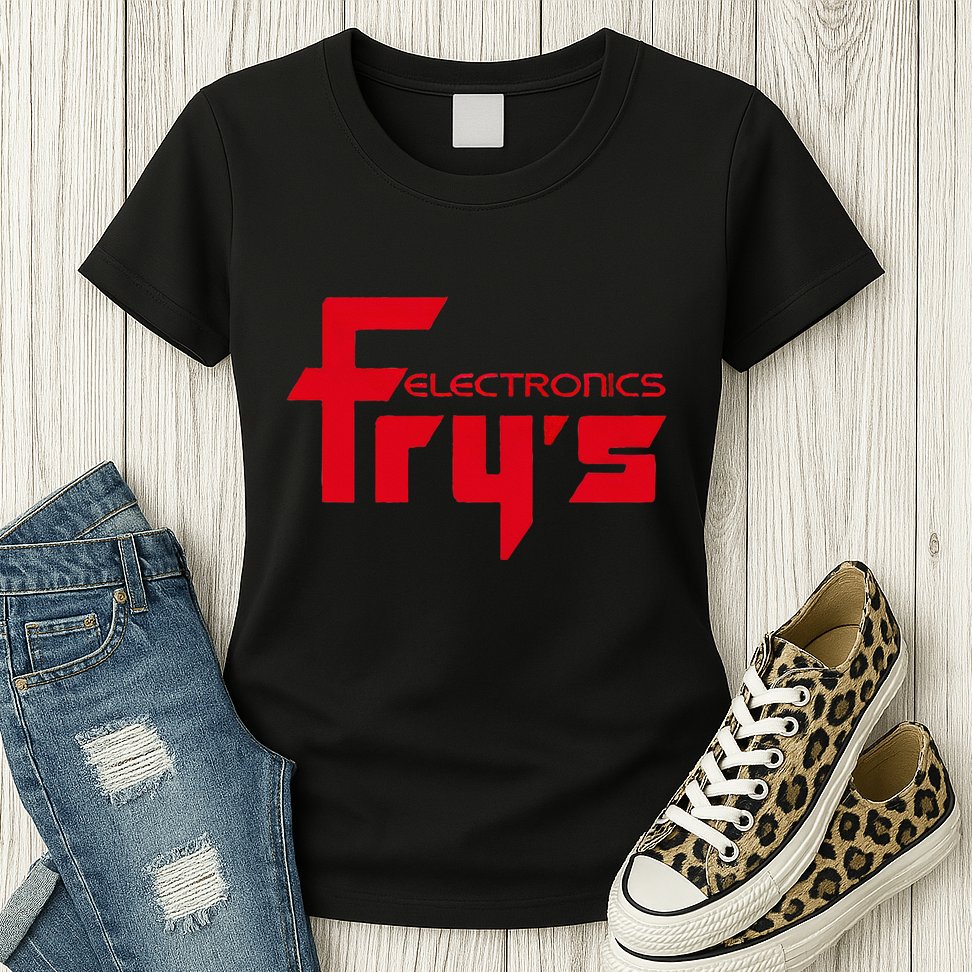FryS Electronics Nostalgic Womens T-Shirt