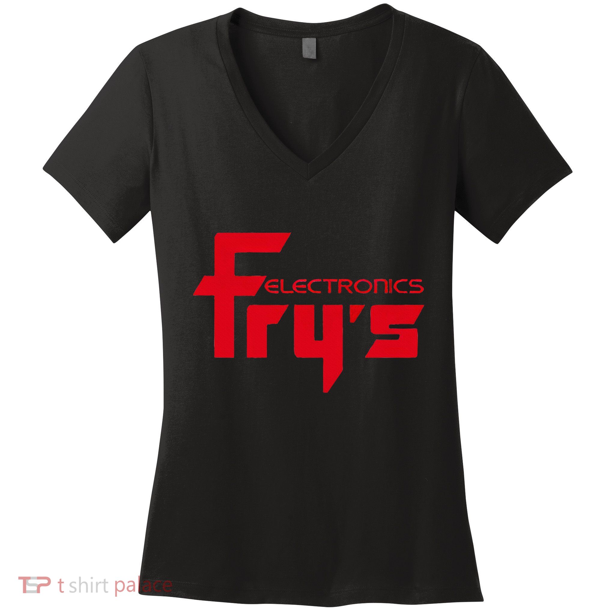 FryS Electronics Nostalgic Women's V-Neck T-Shirt