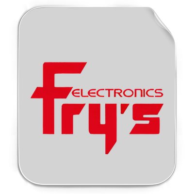 FryS Electronics Nostalgic Permanent Decal Sticker