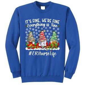 Funny Emergency Nurse Christmas Er Nurse Xmas Party Gift Sweatshirt