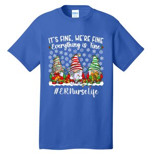 Funny Emergency Nurse Christmas Er Nurse Xmas Party Gift Tall T-Shirt