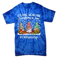 Funny Emergency Nurse Christmas Er Nurse Xmas Party Gift Tie-Dye T-Shirt