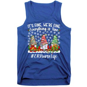 Funny Emergency Nurse Christmas Er Nurse Xmas Party Gift Tank Top