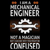 Funny Engineer Not A Magician Mechanical Engineer Button