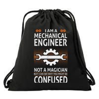 Funny Engineer Not A Magician Mechanical Engineer Drawstring Bag