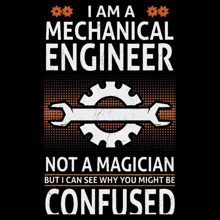 Funny Engineer Not A Magician Mechanical Engineer Drawstring Bag