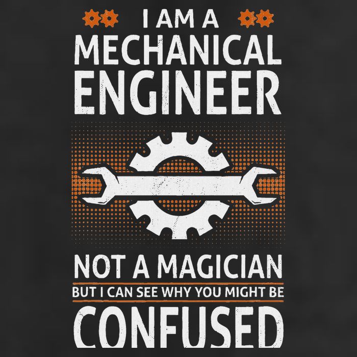 Funny Engineer Not A Magician Mechanical Engineer Trucker Hat