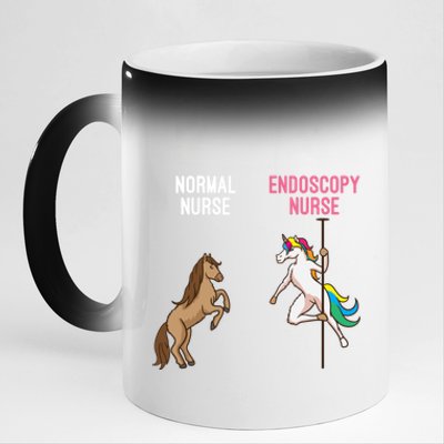 Funny Endoscopy Nurse Unicorn Gastroenterology Gi Gift Great Gift 11oz Black Color Changing Mug