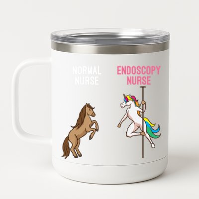 Funny Endoscopy Nurse Unicorn Gastroenterology Gi Gift Great Gift 12 oz Stainless Steel Tumbler Cup