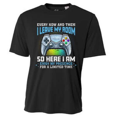 Funny Every Now And Then I Leave My Room Gaming Cooling Performance Crew T-Shirt