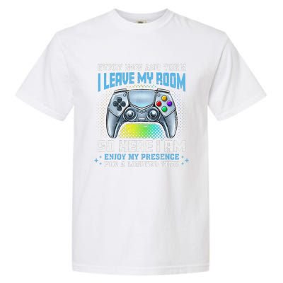 Funny Every Now And Then I Leave My Room Gaming Garment-Dyed Heavyweight T-Shirt