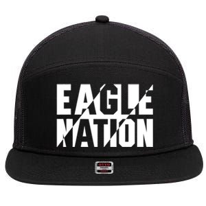 Flying Eagles Nation For Eagle Fans & Bird Lovers 7 Panel Mesh Trucker Snapback Hat