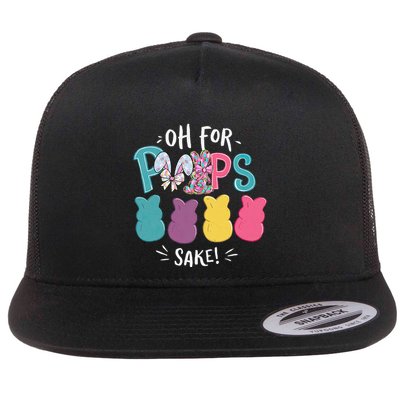 Funny Easter Oh For Sake Bunny & Egg Pastel .Png Flatbill Hat