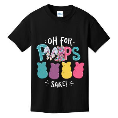 Funny Easter Oh For Sake Bunny & Egg Pastel .Png Kids T-Shirt