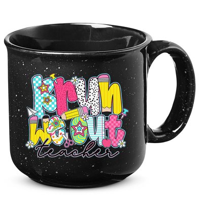 Funny End Of School Year Teacher Summer Bruh We Out 15oz Campfire Ceramic Mug