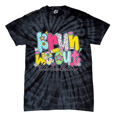 Funny End Of School Year Teacher Summer Bruh We Out Tie-Dye T-Shirt