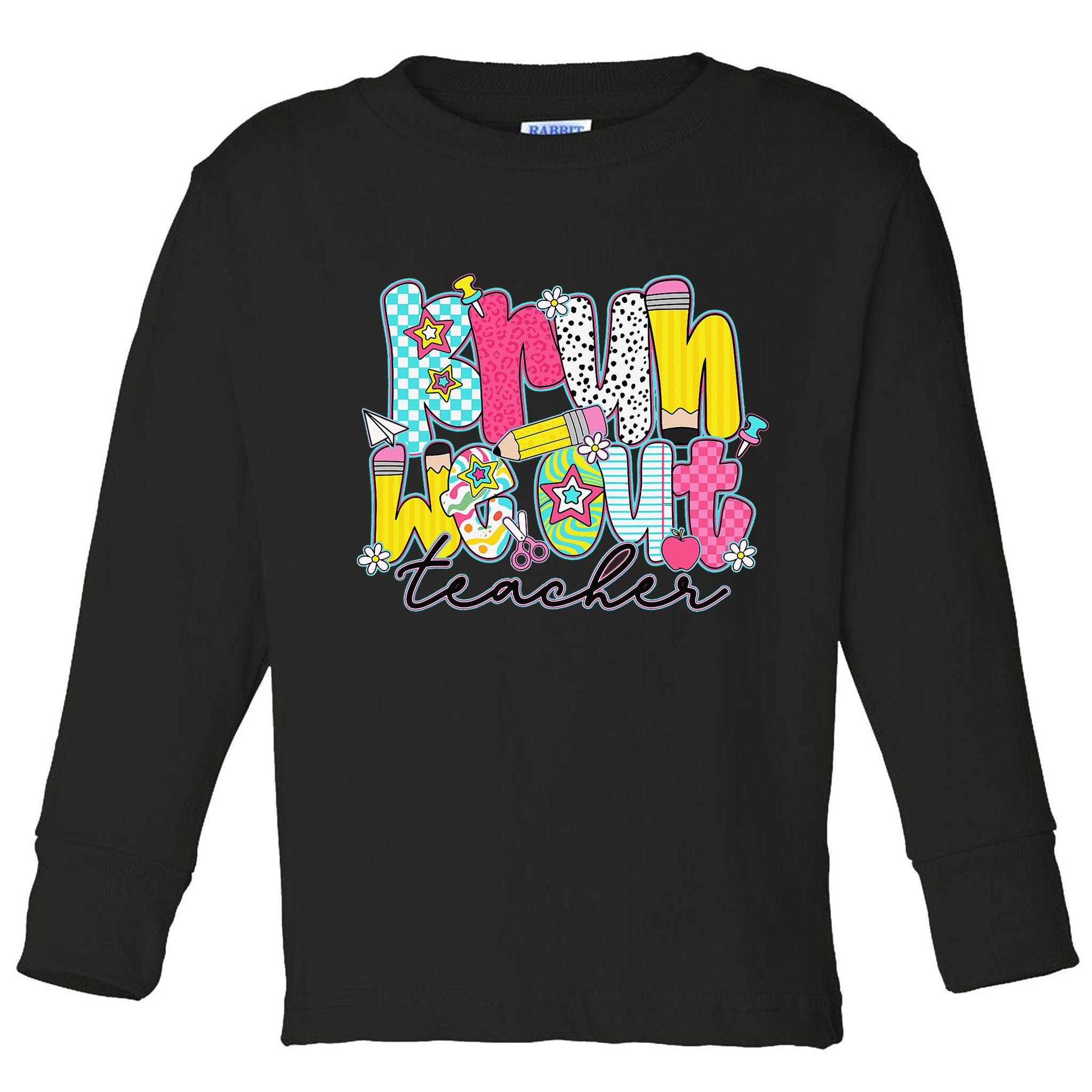 Funny End Of School Year Teacher Summer Bruh We Out Toddler Long Sleeve Shirt